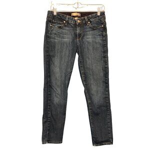 Paige Peg Skinny Jeans Size 28 Dark Wash Denim Blend For Women
